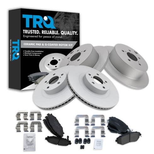 Kit de pastillas y discos de freno · Tren delantero · Tren trasero