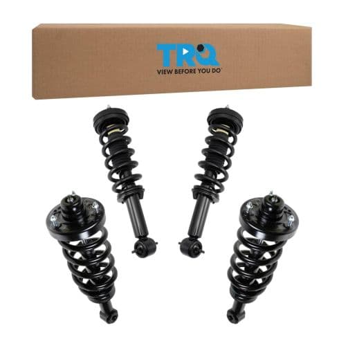Conjunto de amortiguador con espiral · Tren delantero · Tren trasero · 4 piezas