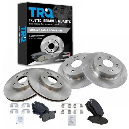 Kit de pastillas y discos de freno · Tren delantero · Tren trasero